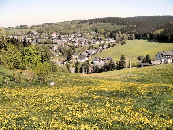 Tavasszal Erzgebirge — Stock Fotó