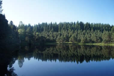 Gölde bir ayna görüntüsü