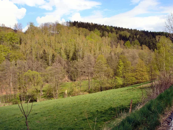 Baharda hiking — Stok fotoğraf