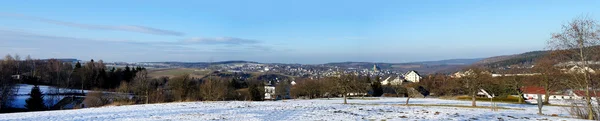 Vinterlandskap i Malmbergen i Sachsen — Stockfoto