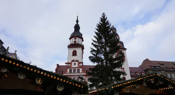 På julmarknaden i chemnitz — Stockfoto