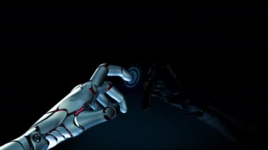 Bilgisayar Teknolojisi Makinesinin Elle Görselleştirilmesi Beyin Dijitalleştirmesi