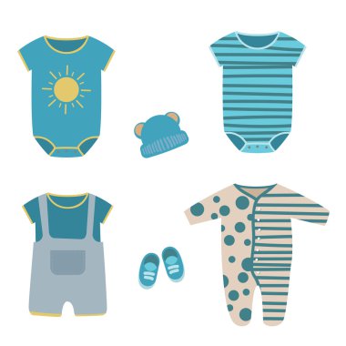 Şirin ve şık giysiler yeni doğan dizi