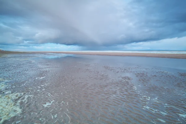 Costa do mar do Norte de manhã — Fotografia de Stock