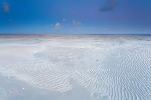 Wellige Sandstruktur auf Küstensand — Stockfoto