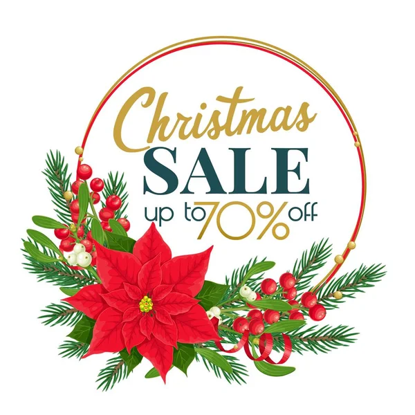 Quadro de venda de Natal — Vetor de Stock