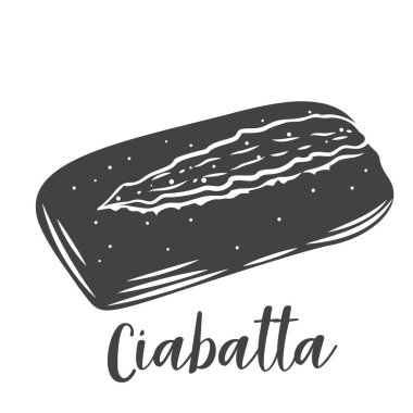 Ekmek Ciabatta sembol simgesi