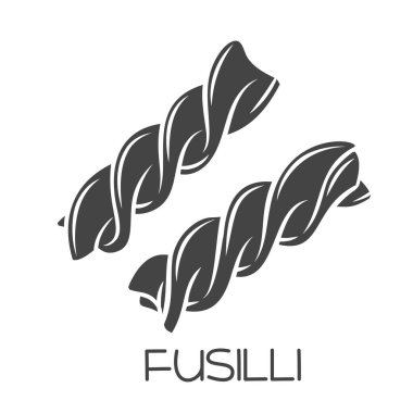 Fusilli makarna kabartma simgesi