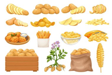 Patates ürünleri simgeleri