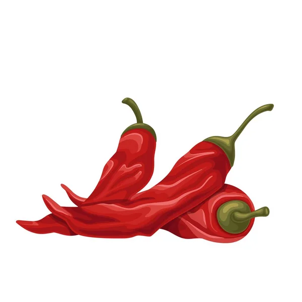 Symbol für getrocknete mexikanische Paprika — Stockvektor