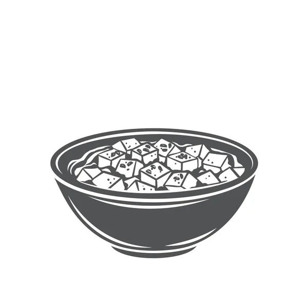 Mapo tofu cuisine chinoise — Image vectorielle