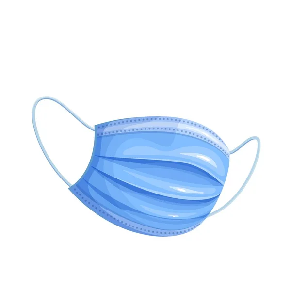 Maschera respiratoria di sicurezza blu — Vettoriale Stock