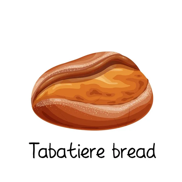 타바 티레 빵 아이콘, 렌치 제과점 — 스톡 벡터