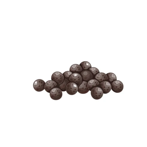 Black peppercorns vector illustration. — Stockvektor