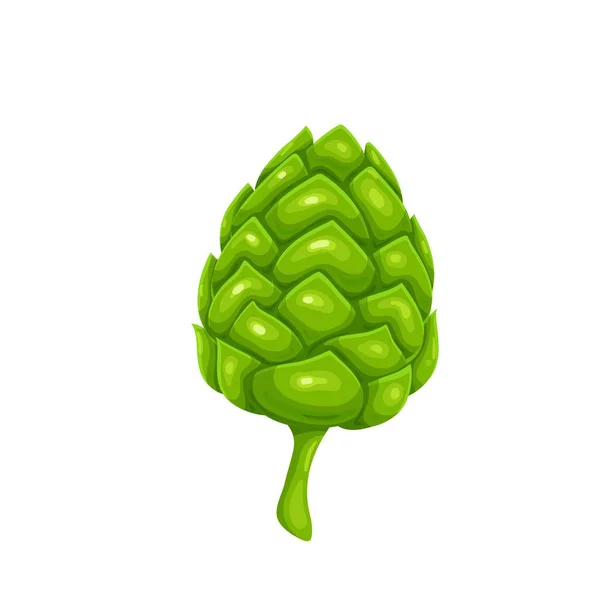 Green hop cone, symbol of beer festival — Stockvektor