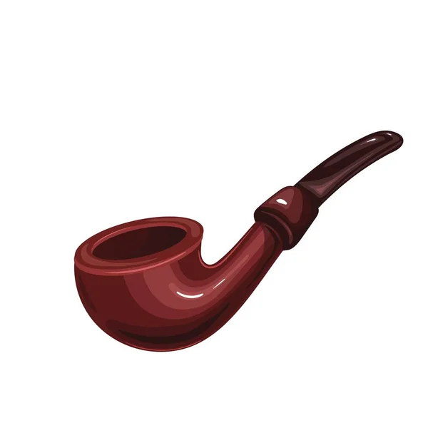 Smoking cigar pipe. — Stockvektor