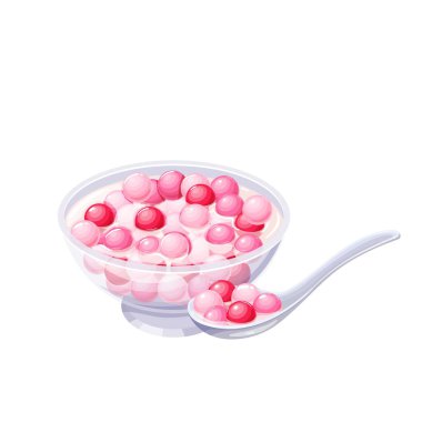 Tang yuan, glutinous pirinç köftesi.