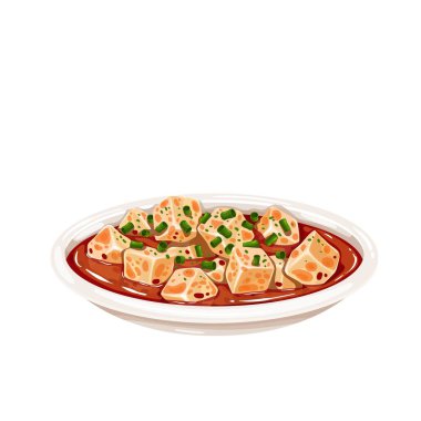 Mapo tofu Çin mutfağı ikonu