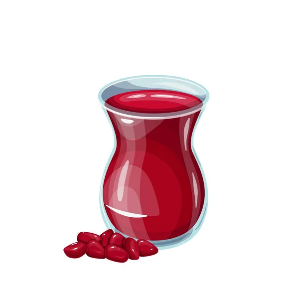 Ottoman drink pomegranate sherbet — Stock Vector