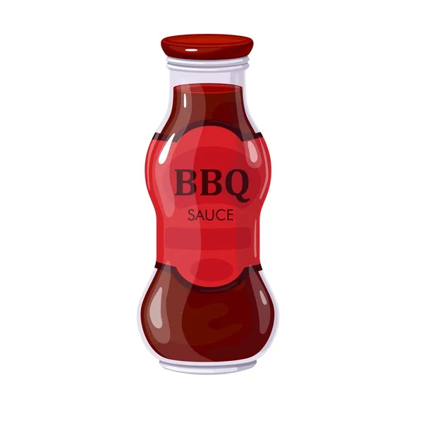 BBQ sauce in bottle — Stock Vector