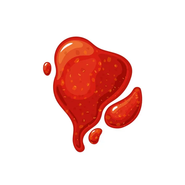 辣椒酱溢出条和斑点 — 图库矢量图片