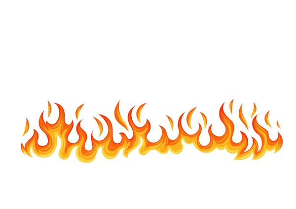 Hot flaming element — Stock Vector