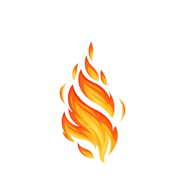 Warm vlammend element — Stockvector