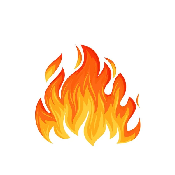 Hot flaming element — Stock Vector