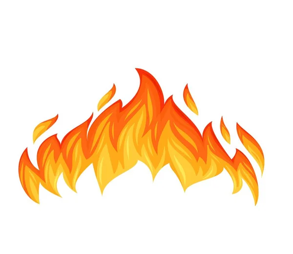 Hot flaming element — Stock Vector