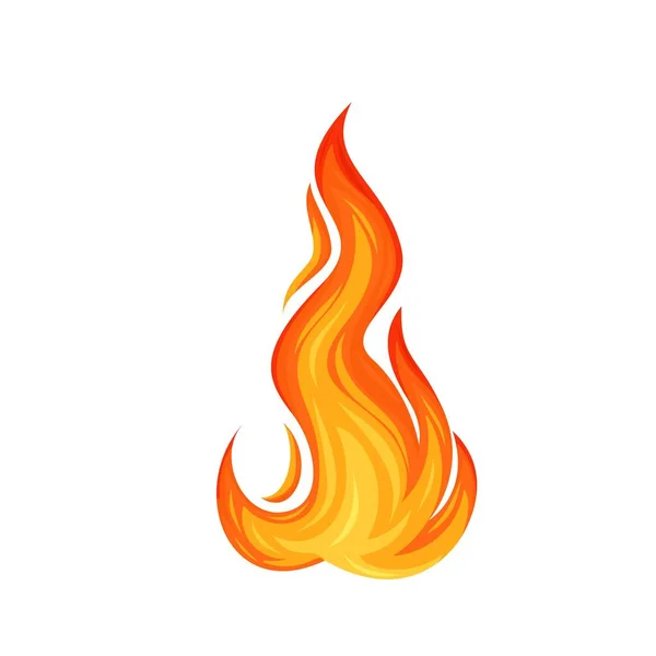 Sıcak alev elementi — Stok Vektör