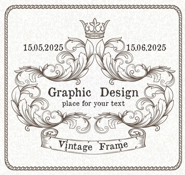 Décoration de page vintage — Image vectorielle