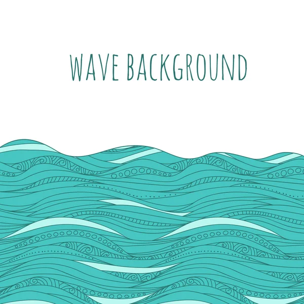 Fondo con olas — Vector de stock