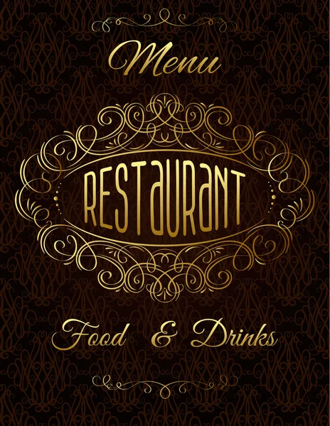 Menu template — Stock Vector