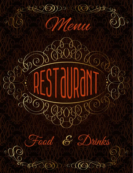 Menu template — Stock Vector