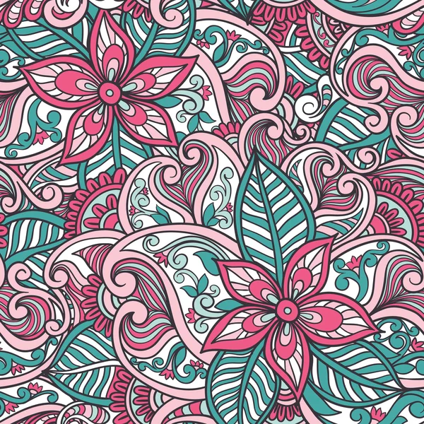 Motif floral sans couture — Image vectorielle