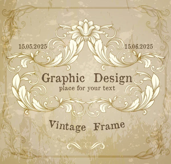 Vintage page decoration — Stock Vector