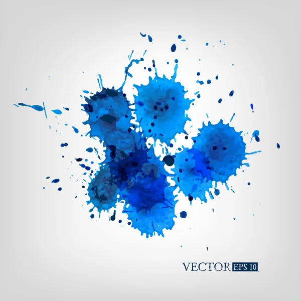 Aquarel spatten Set — Stockvector