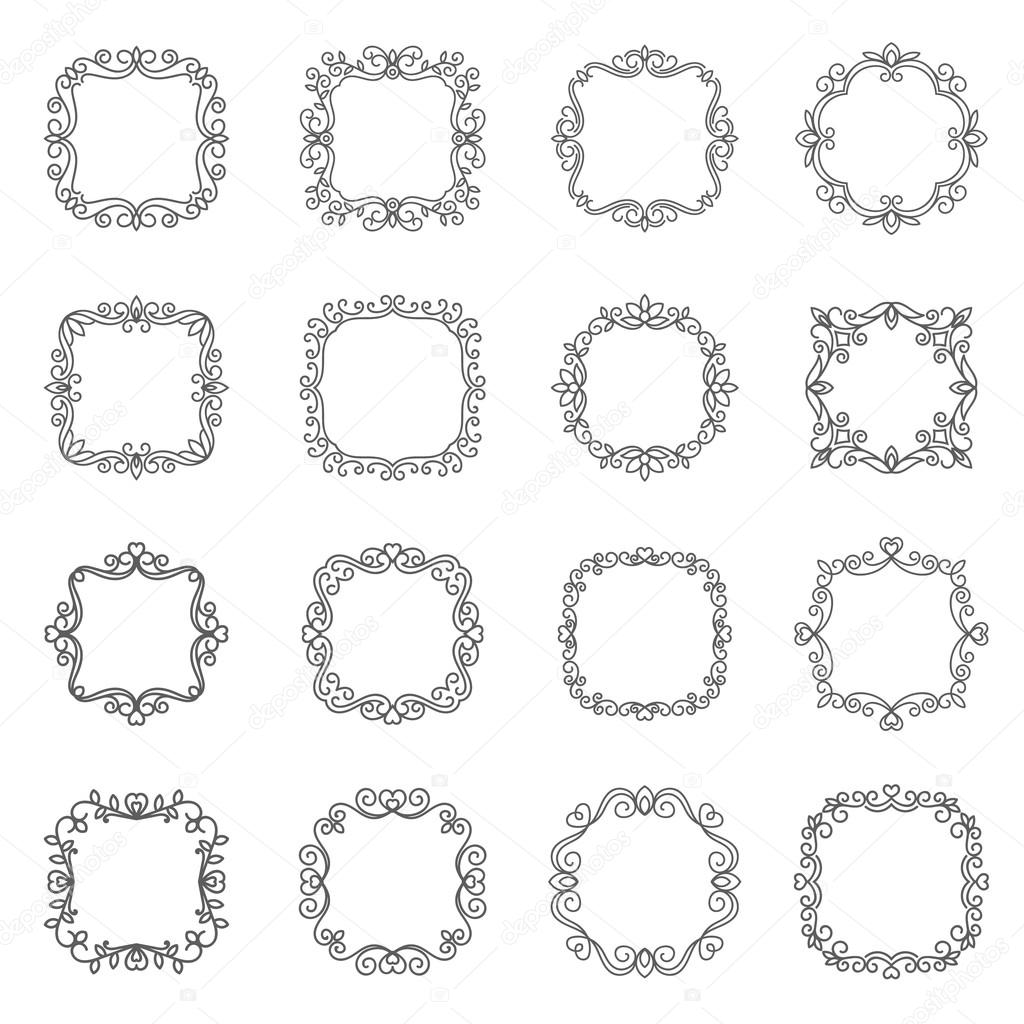 Set outline frame. — Stock Vector © tory 69417297