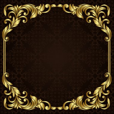 Süslü altın kenarlık