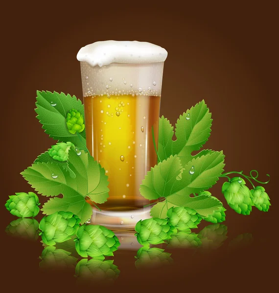 Piwo i chmiel — Wektor stockowy