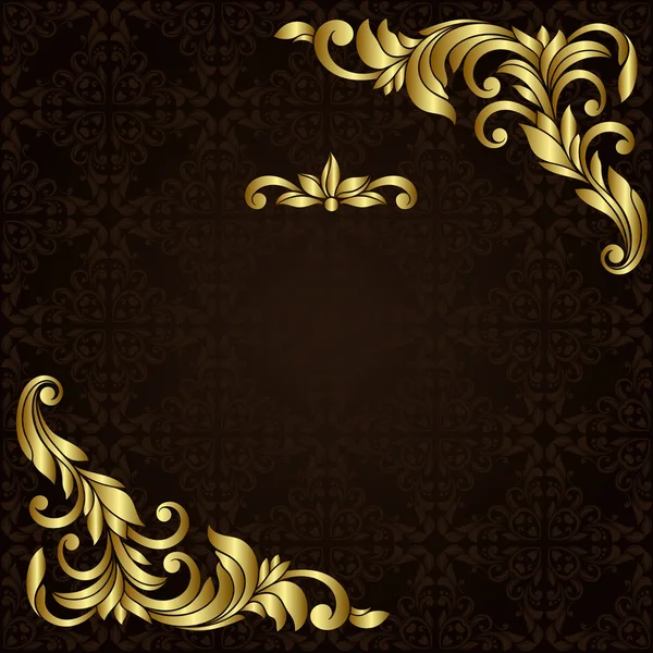 Ornate gold border — Stock Vector