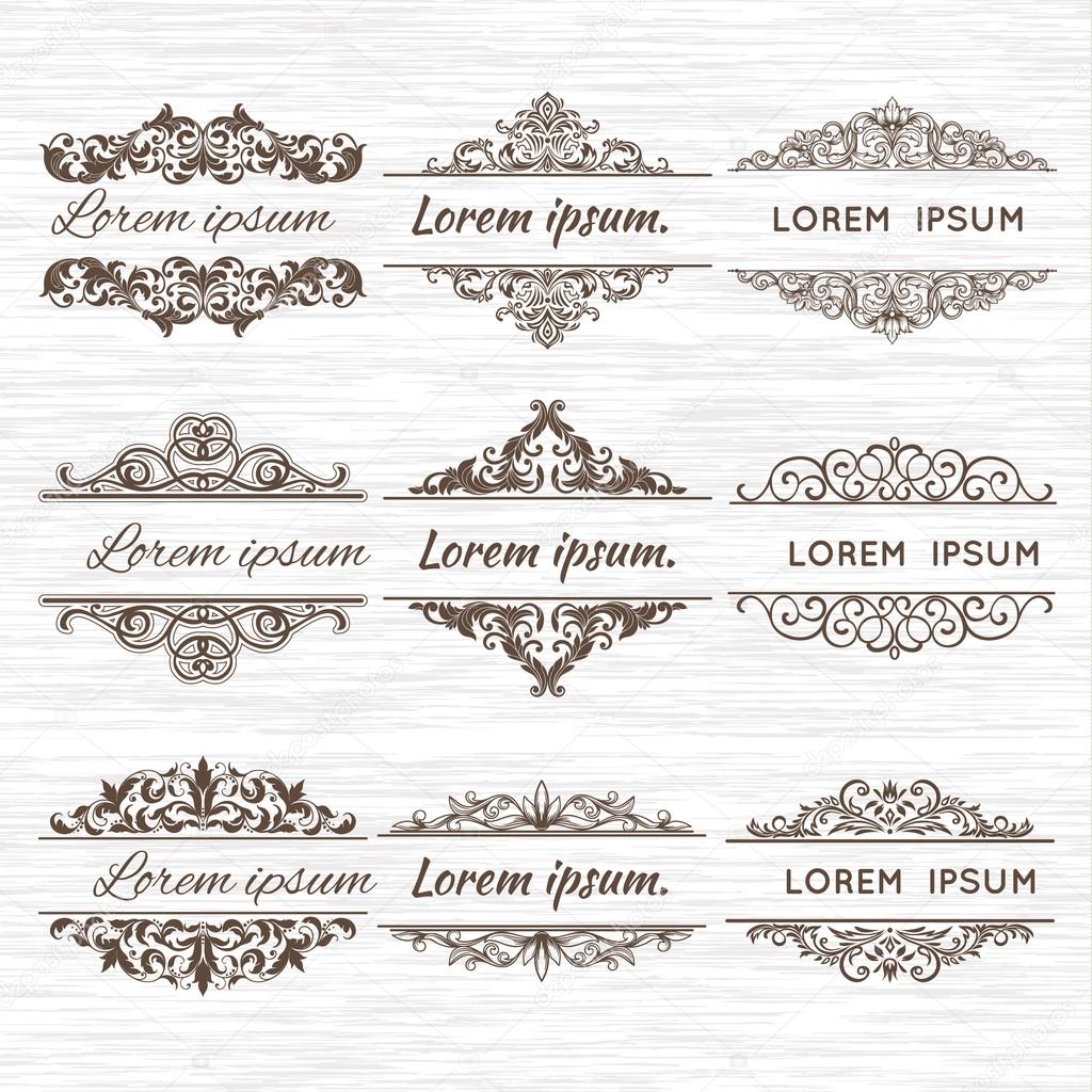 Ornate frames and scroll elements.