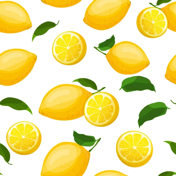 Limonlu pürüzsüz desen — Stok Vektör
