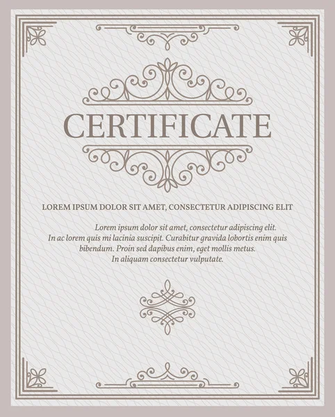 Sjabloon certificaat en diploma 's — Stockvector