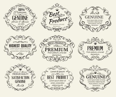 Kaligrafi tasarım öğeleri çerçeve