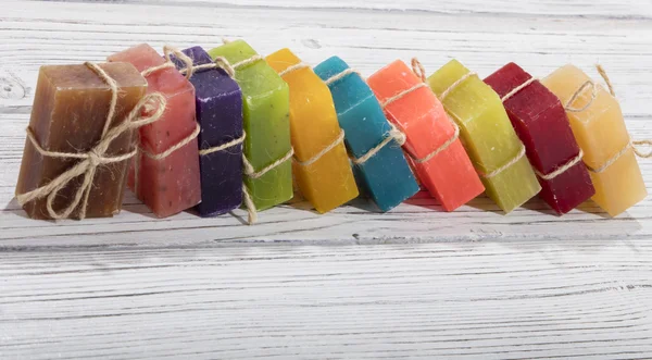 Colorful soap in different colors — Stock Photo, Image