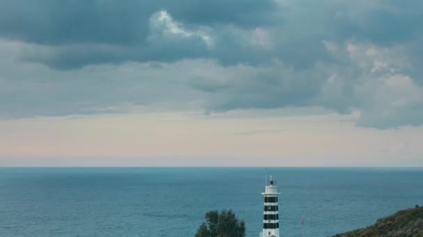 灯台、イズミル、トルコの時間経過ビデオ — ストック動画