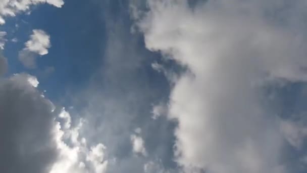 Tid förflutit, vacker himmel med moln bakgrund, — Stockvideo