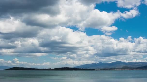 Zeitraffer mit schönem Meerpanorama — Stockvideo