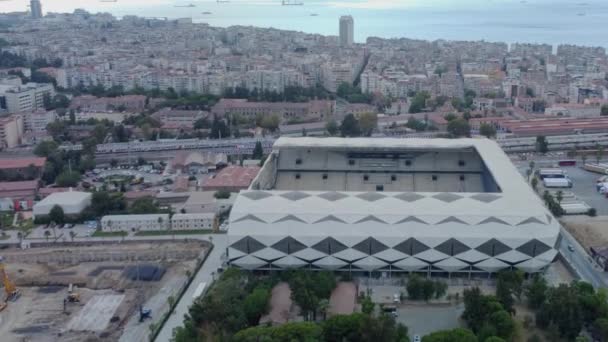 Modern stad antenn view.izmir Turkiet — Stockvideo